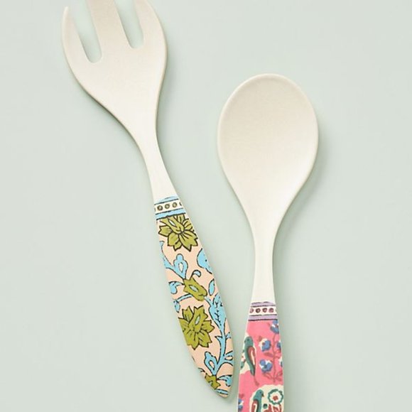 Anthropologie Other - Blockprint Melamine Serving Set